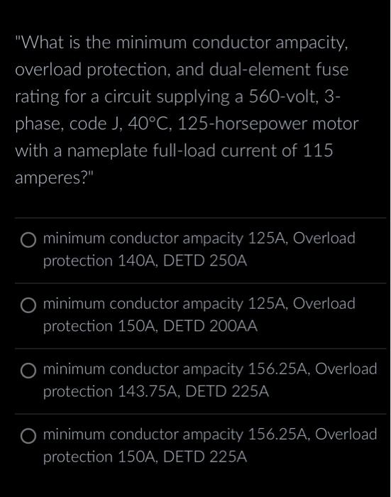 Solved What is the full-load current of a 600-volt, 3phase, | Chegg.com