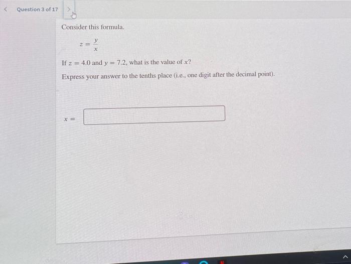 Solved Question 1 of 17 > Perform the calculation using the | Chegg.com