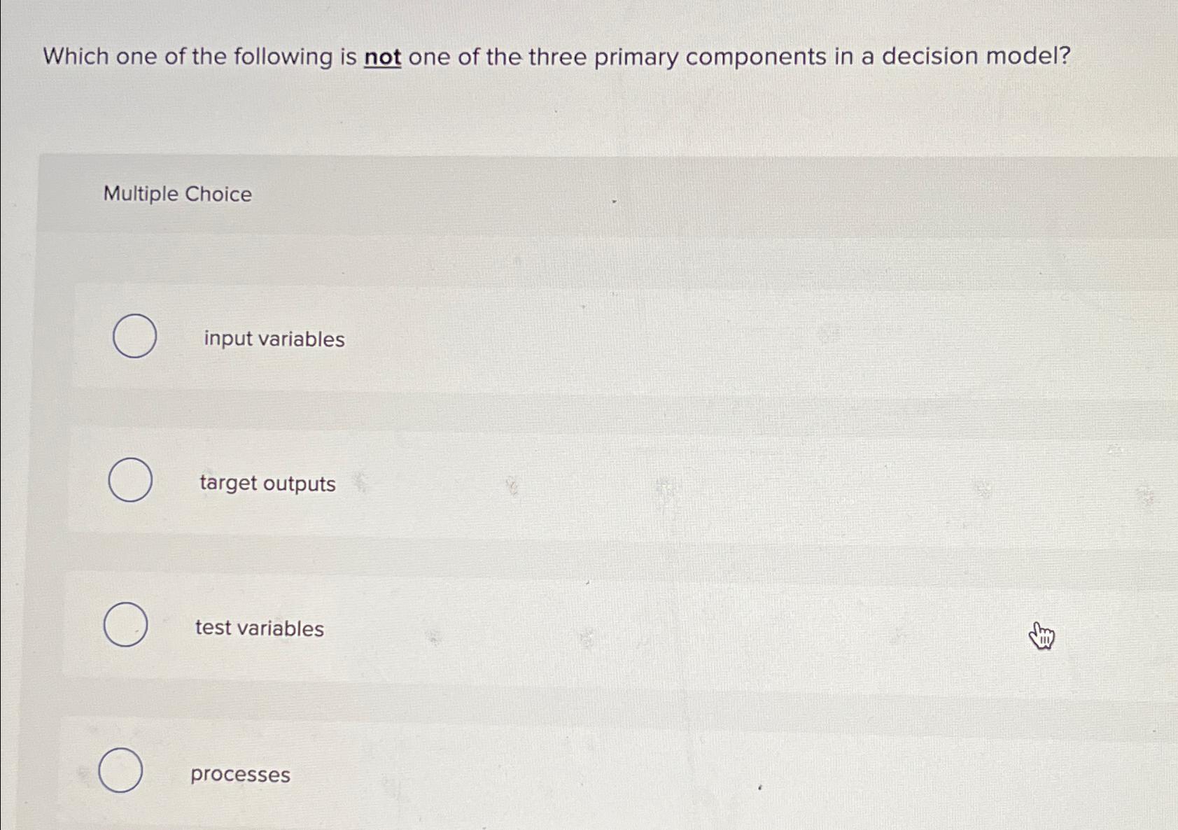 Solved Which one of the following is not one of the three | Chegg.com