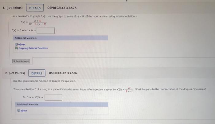 Solved Points Details Osprecalc Use A Chegg Com