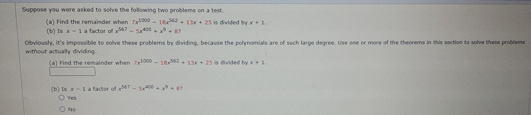 Solved Suppose you were asked to solve the following two | Chegg.com