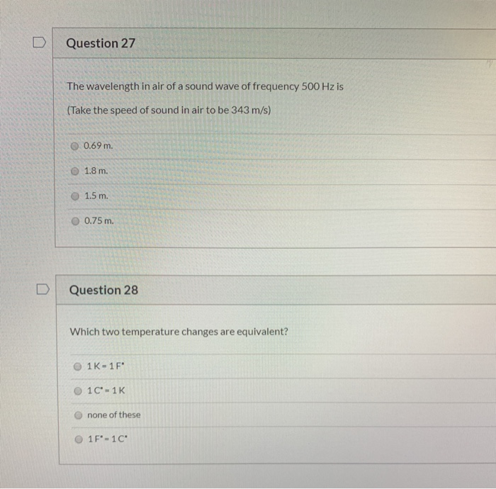 solved-d-question-27-the-wavelength-in-air-of-a-sound-wave-chegg