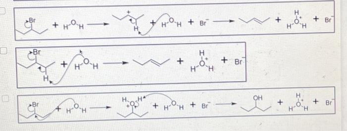 Solved Which of the following mechanisms occur for the | Chegg.com