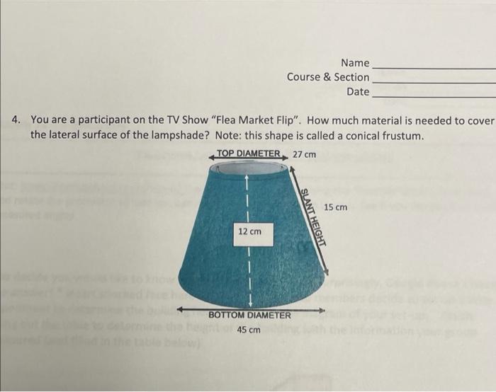 Solved Name Course Section Date 4 You Are A Participant Chegg