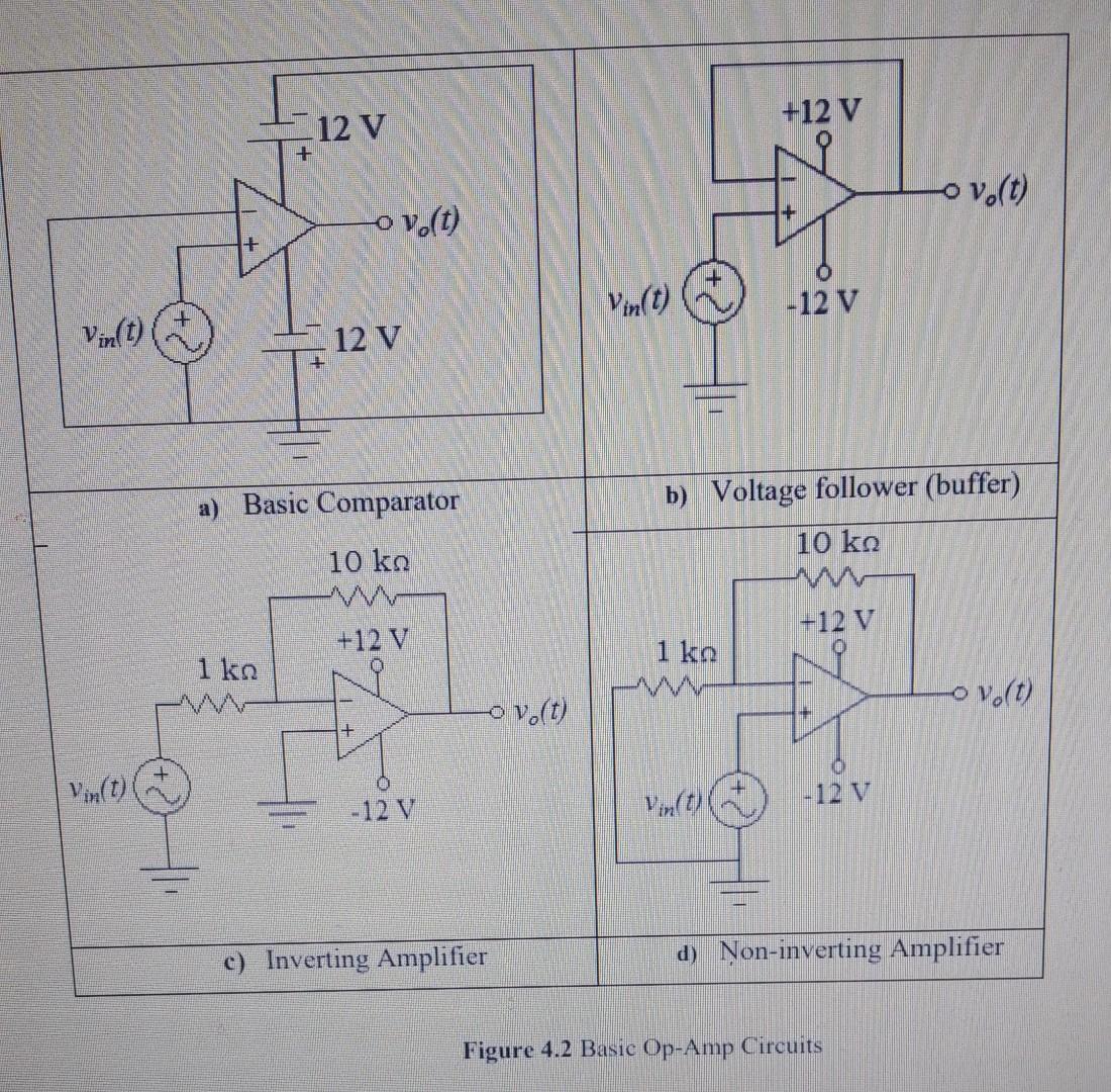 Solved 4.4 Experimental Work 1. Setup the circuit in Figure | Chegg.com