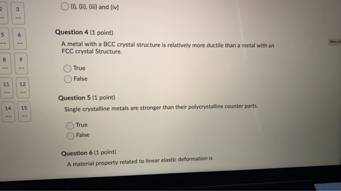Solved 2 (1). (ii), (iii) and (iv) 3 5 6 -- Question 4 (1 | Chegg.com
