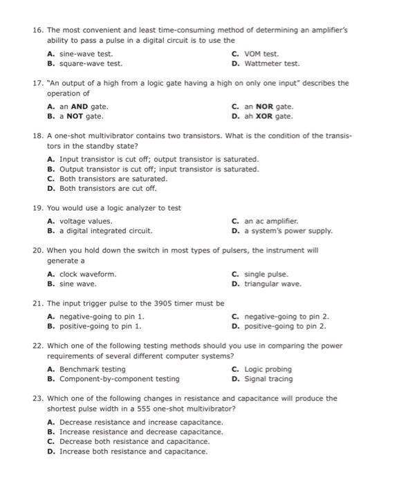 solved-16-the-most-convenient-and-least-time-consuming-chegg