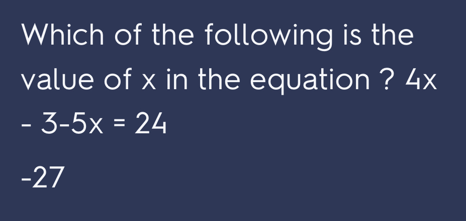 what is the value of x in the equation x3=64