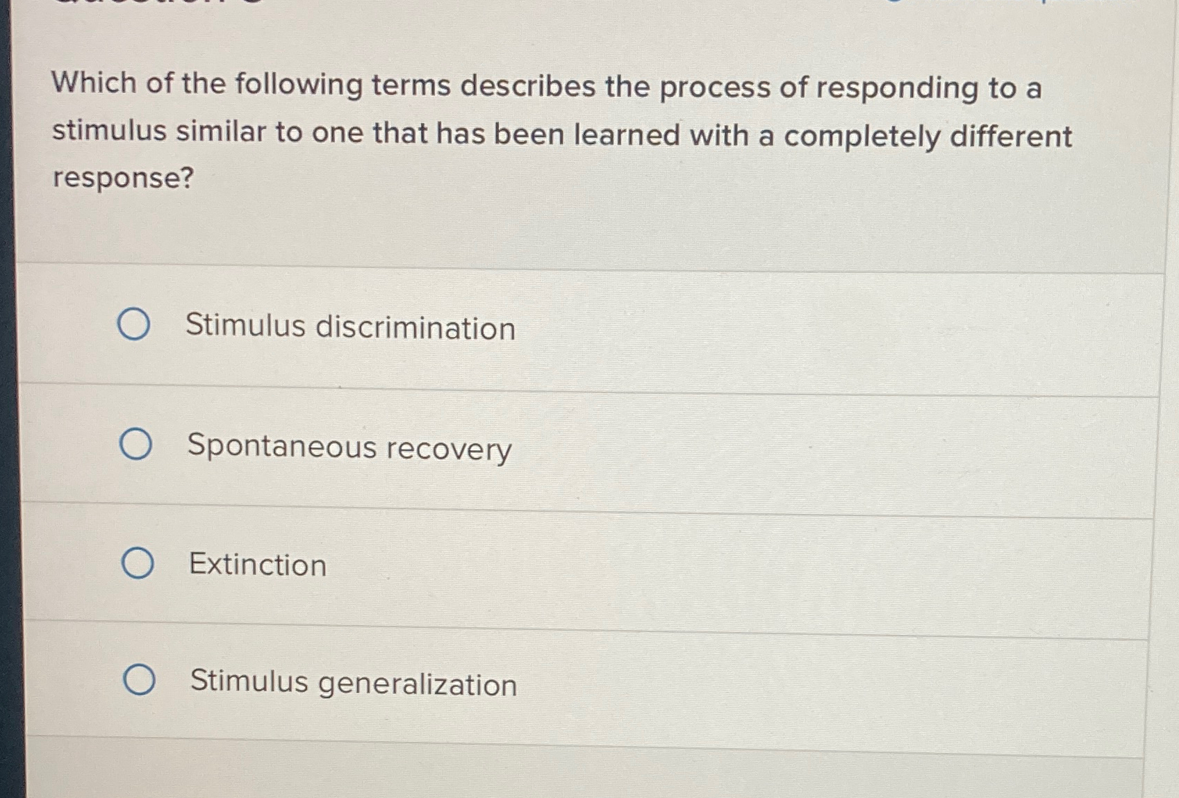 Solved Which of the following terms describes the process of | Chegg.com