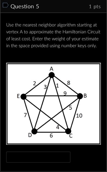 Solved Use the nearest neighbor algorithm starting at vertex | Chegg.com