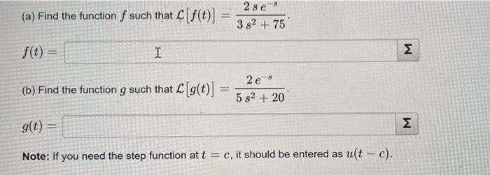 Solved (a) Find the function f such that | Chegg.com