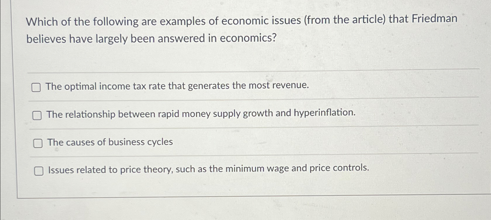 Solved Which of the following are examples of economic | Chegg.com