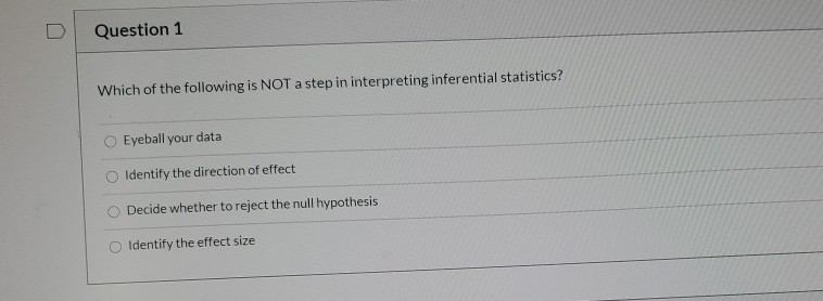 Solved Question 1 Which of the following is NOT a step in | Chegg.com