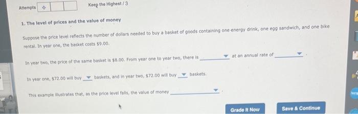 Solved The Level Of Prices And The Value Of Money Suppose Chegg Com