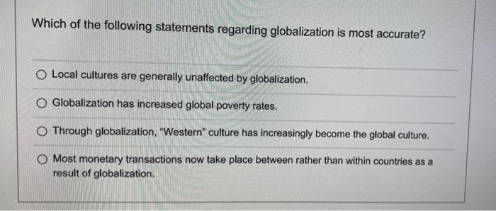 Solved Which of the following statements regarding | Chegg.com