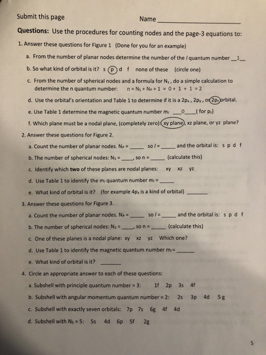 Solved Please Help I Do Not Understand Atomic Orbitals A Chegg Com