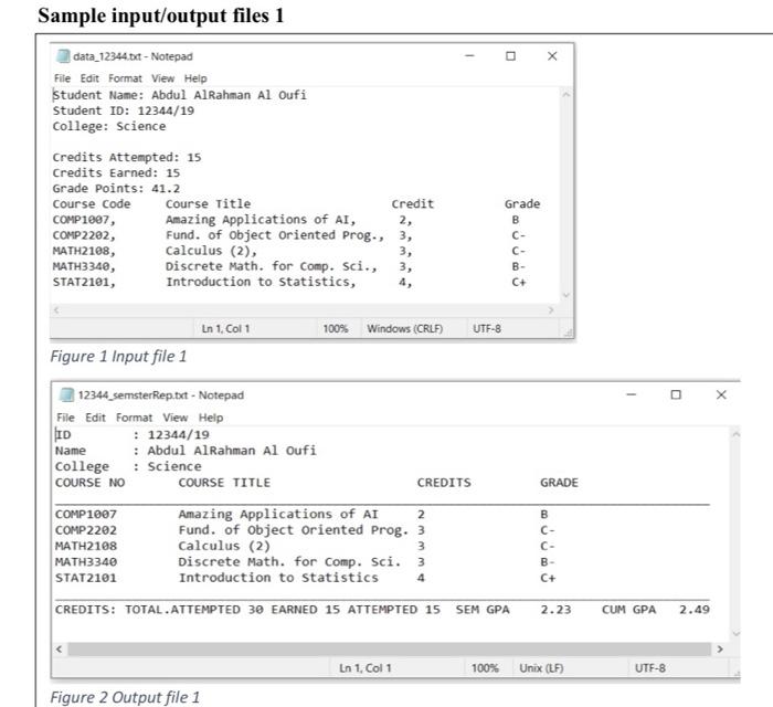 Solved Problem: Write a program that reads from an input | Chegg.com