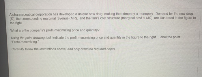 Solved A pharmaceutical corporation has developed a unique | Chegg.com