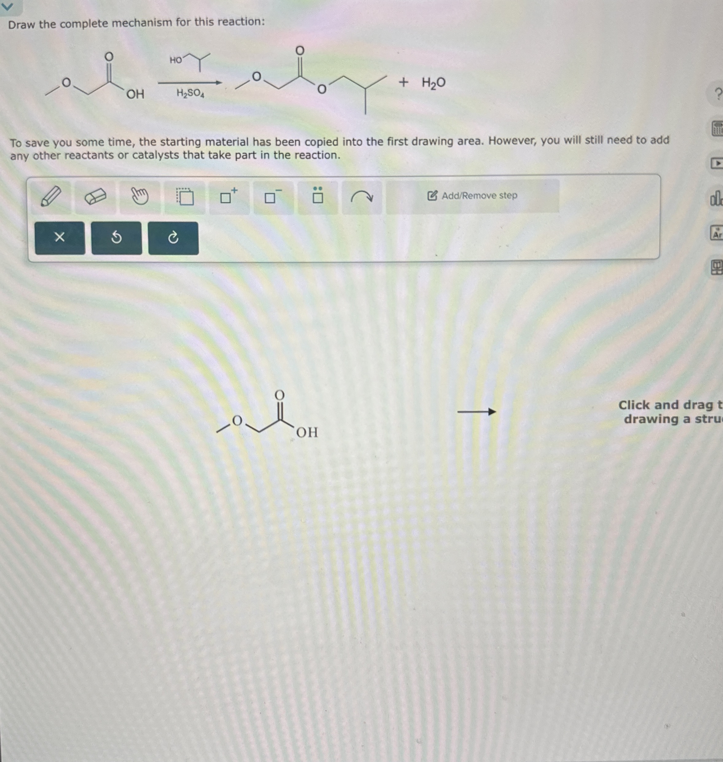 Solved Draw the complete mechanism for this reaction: To | Chegg.com