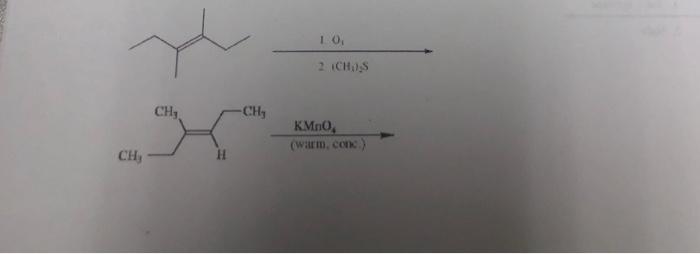 1 0 2. CHIS CH, -CH, K.Mno (warm, con CH,