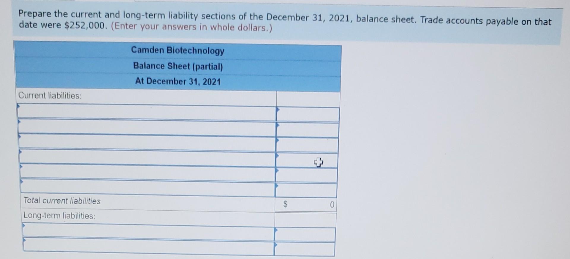 Solved Camden Biotechnology began operations in September | Chegg.com