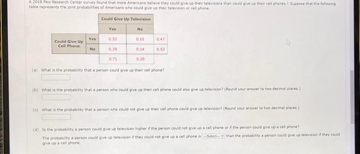 Solved 2018 Pew Research Center Survey Found That More | Chegg.com