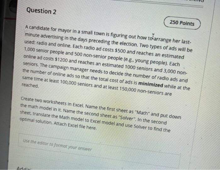 Solved Could you please answer this exercise with excel. | Chegg.com