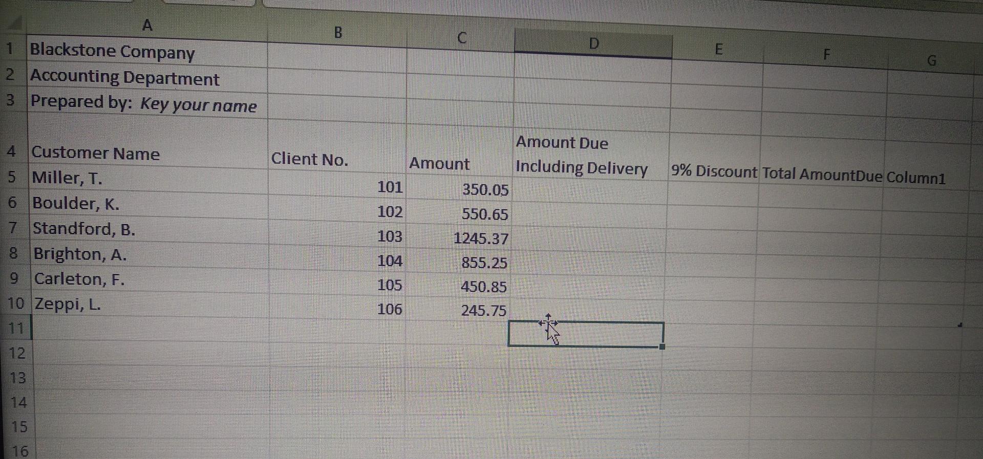 Solved Using Formulas Complete The Following A Determine Chegg