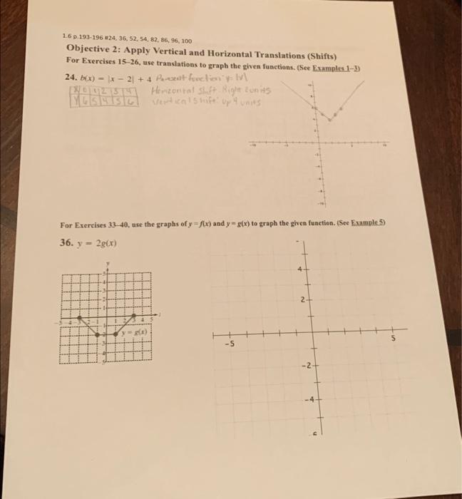 Solved 1.60.193⋅196 m24,36,52,54,82,86,96,100 Objective 2: | Chegg.com