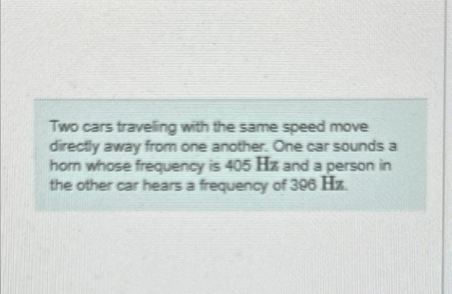 Solved Two Cars Traveling Wth The Same Speed Move Directly | Chegg.com