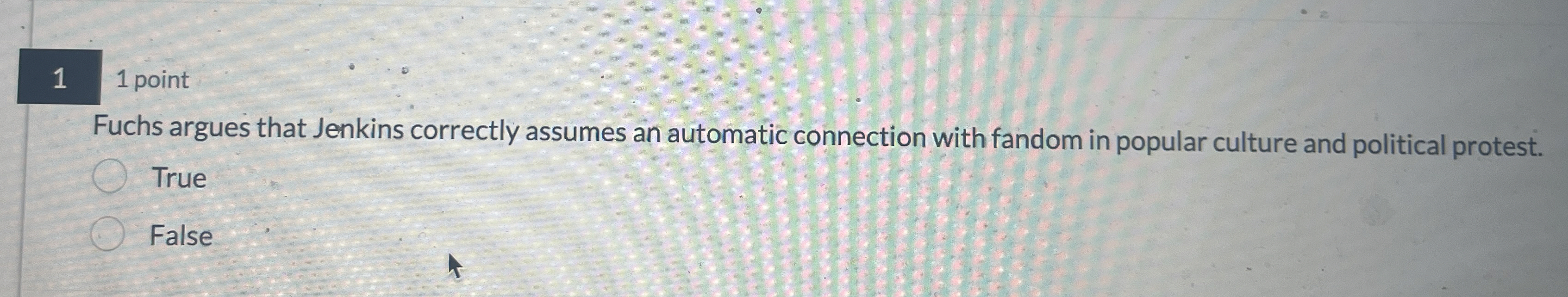 Solved 1 1 ﻿pointFuchs argues that Jenkins correctly assumes
