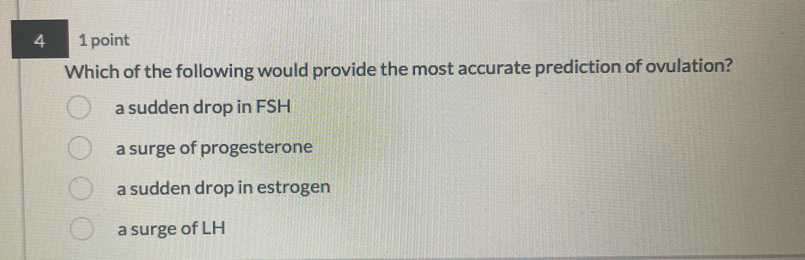 Solved 41 ﻿pointWhich of the following would provide the | Chegg.com