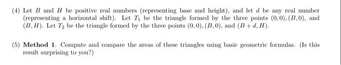 Solved (4) Let B and H be positive real numbers | Chegg.com