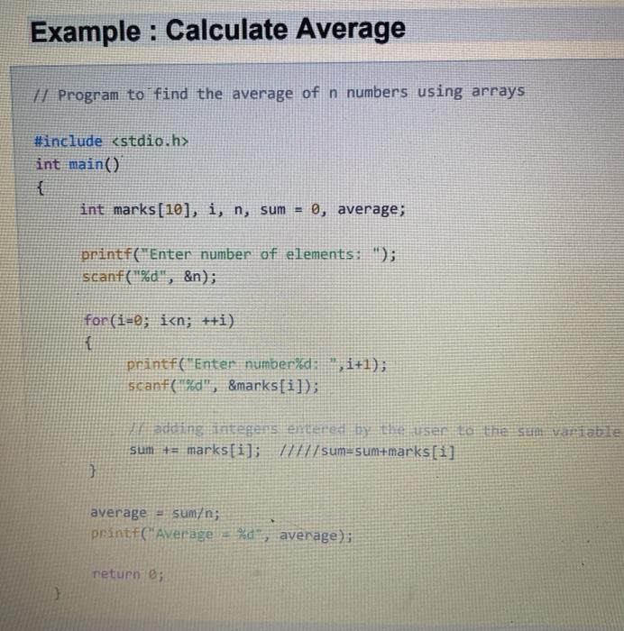 How to find an deals average number