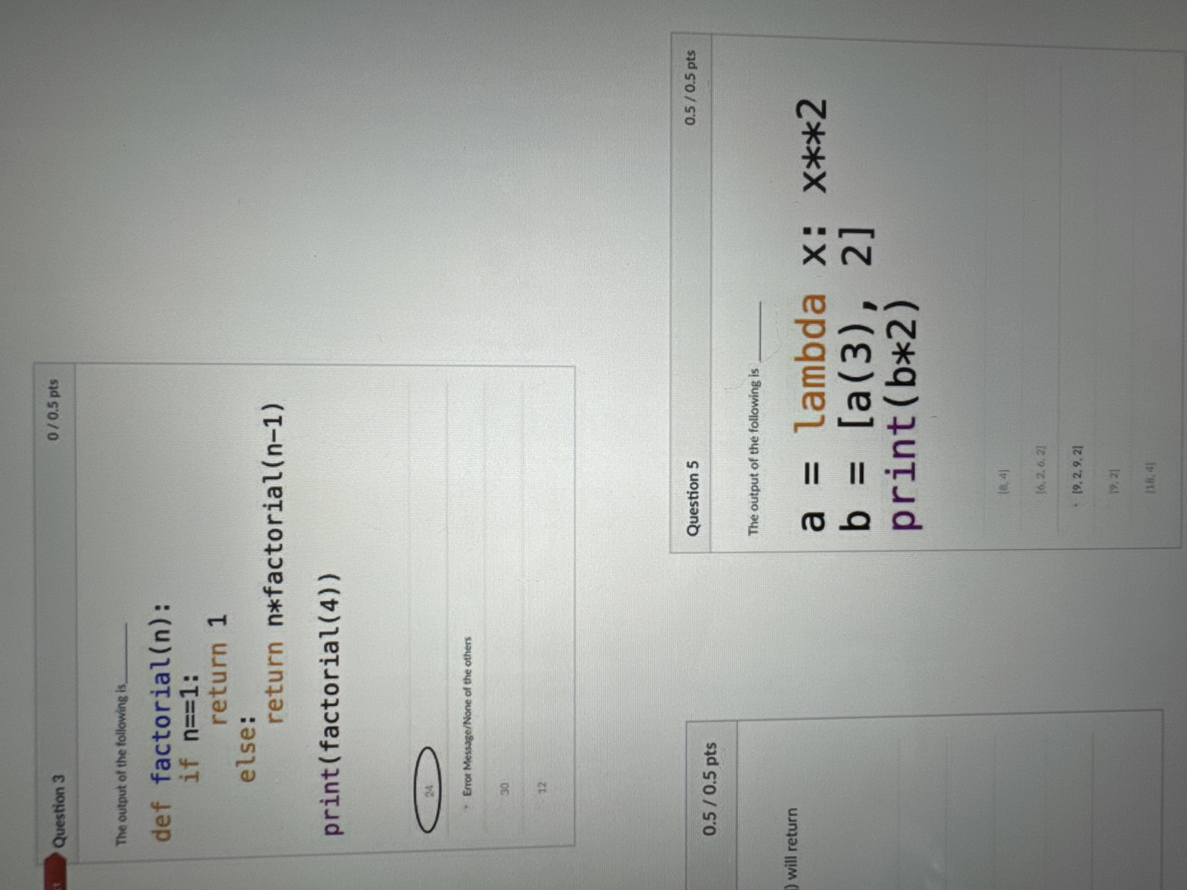 Solved question 3 ﻿and 5 ﻿I dont understand why the answer | Chegg.com