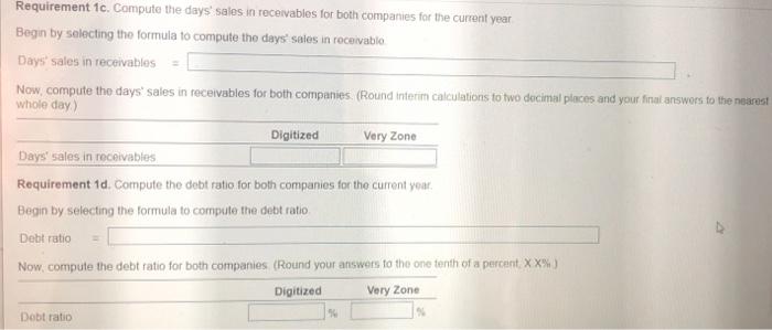 Solved * Requirements ♡ 1. Compute the following ratios for | Chegg.com