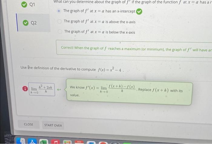 how to find f prime of x on graph