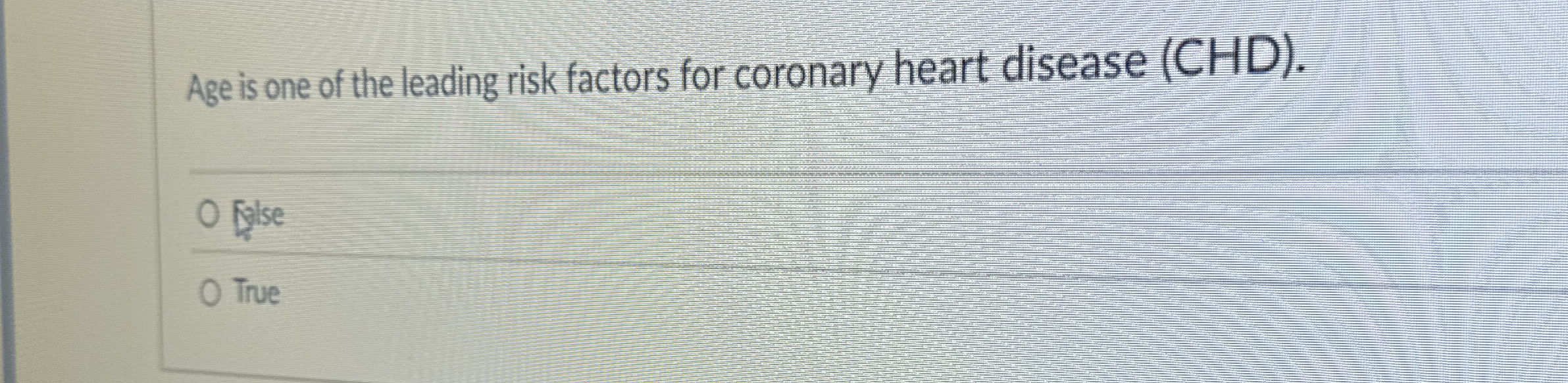 Solved Age is one of the leading risk factors for coronary | Chegg.com