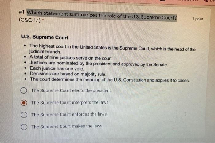 Roles of hotsell the supreme court