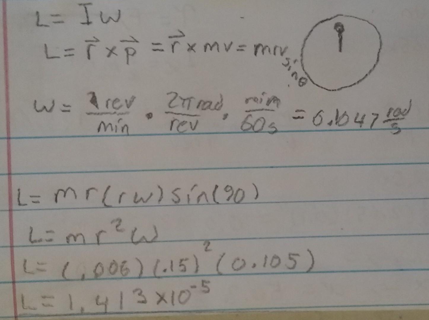 Solved Find the magnitude of the angular momentum of the