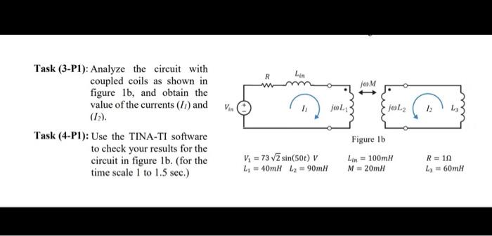 Solved Task (3-P1): Analyze The Circuit With Coupled Coils | Chegg.com