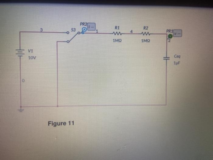 Solved PR2 53 R1 R2 o 4 PR1 y 1MQ ΙΜΩ V1 10V Ced luf | Chegg.com