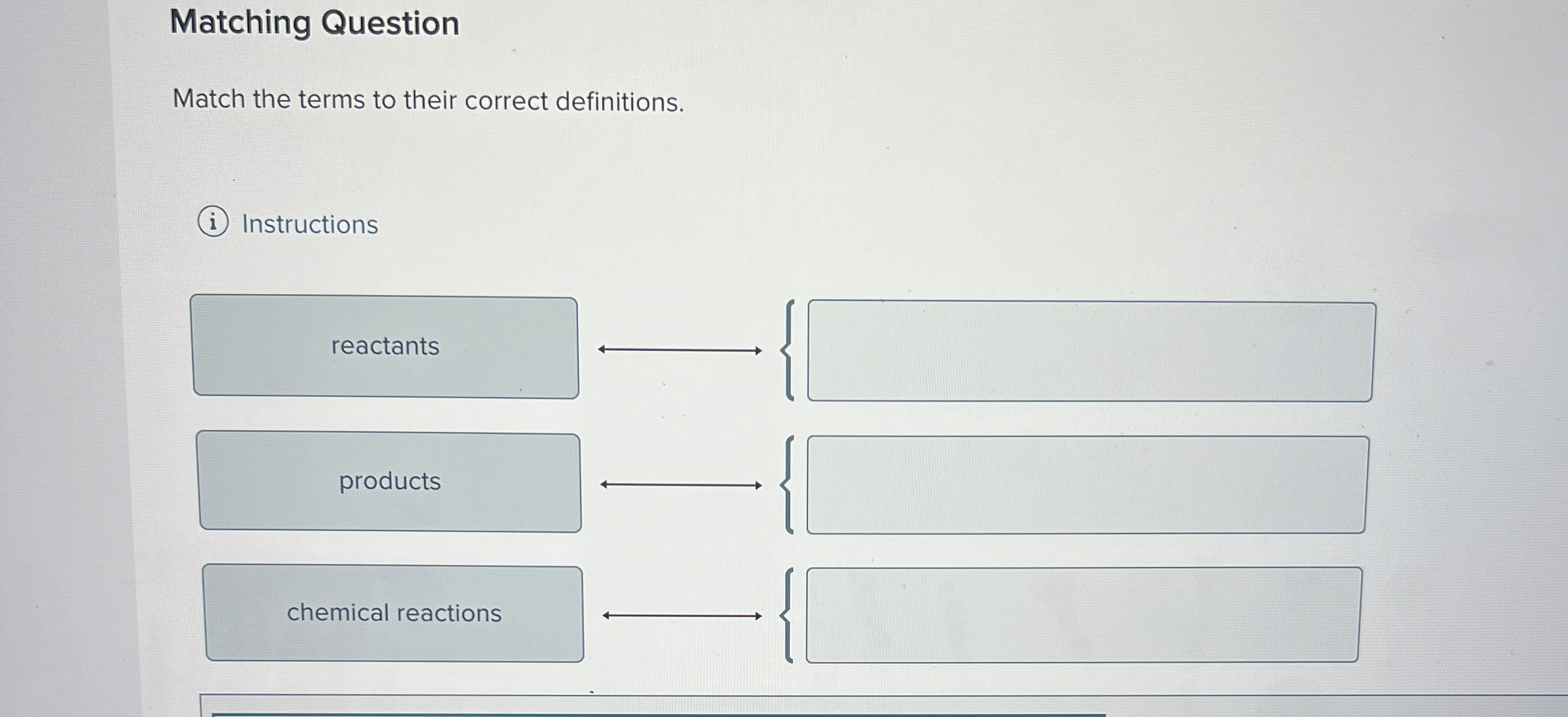 Solved Matching QuestionMatch the terms to their correct | Chegg.com