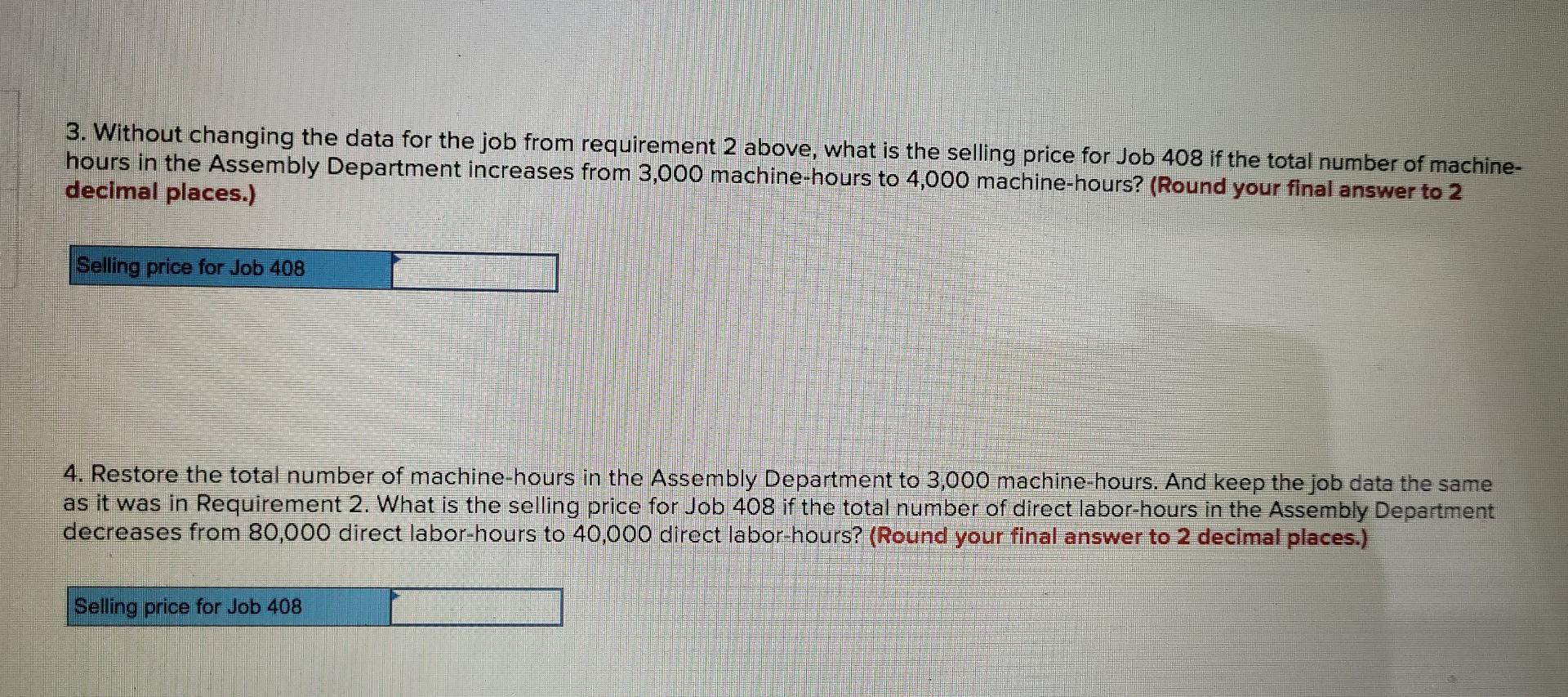 Solved C D Data Markup on job cost Machinehours Direct