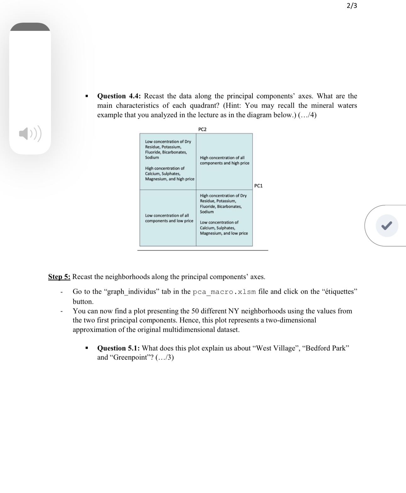 Solved 23Question 4.4: Recast the data along the principal | Chegg.com