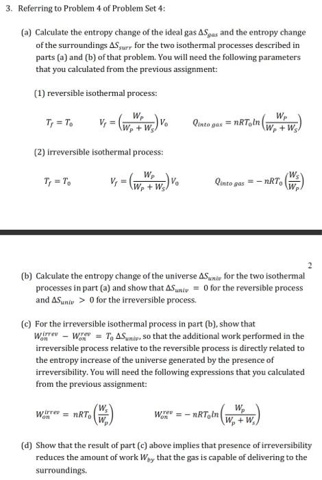 Solved Referring To Problem 4 Of Problem Set 4: (a) | Chegg.com