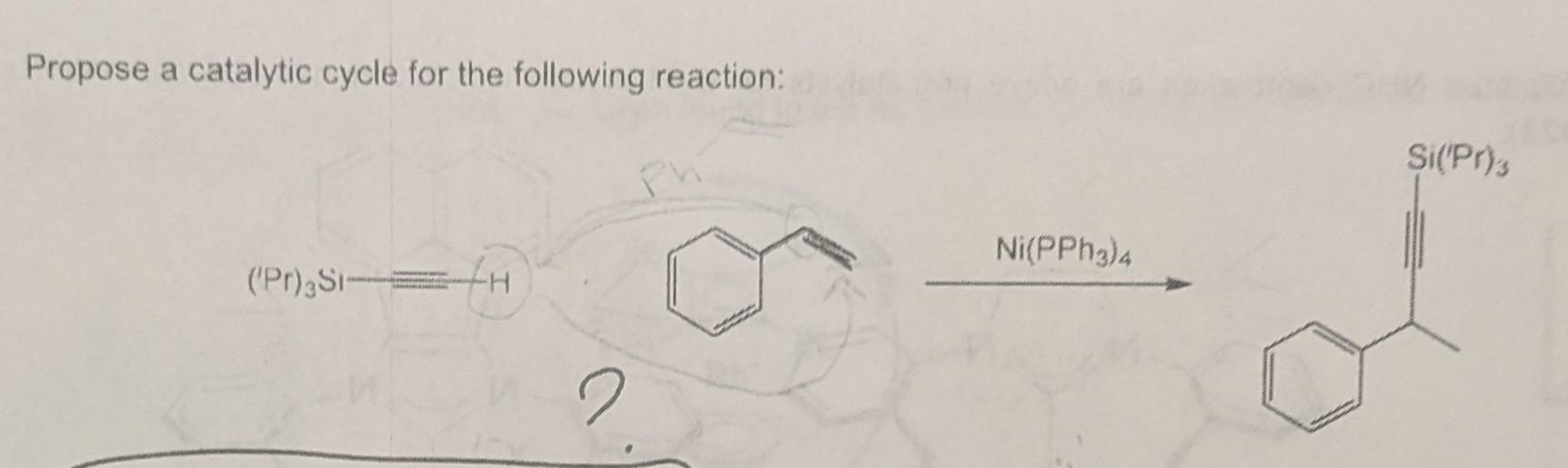 Solved Propose a catalytic cycle for the following reaction: | Chegg.com