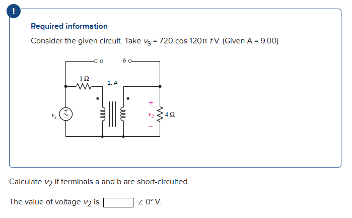 Solved !Required InformationConsider The Given Circuit. Take | Chegg.com