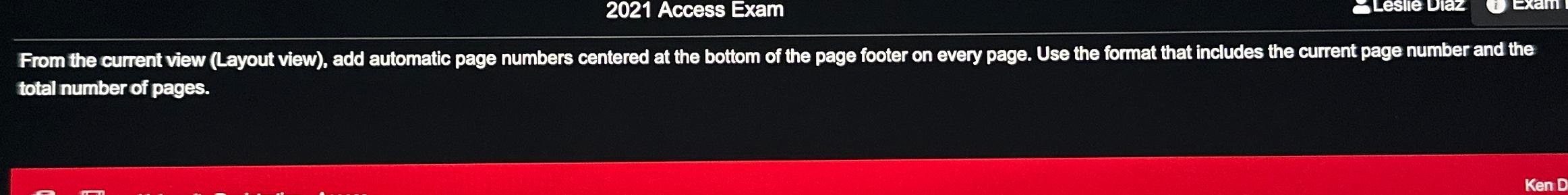 Solved 2021 ﻿Access ExamFrom the current view (Layout view), | Chegg.com