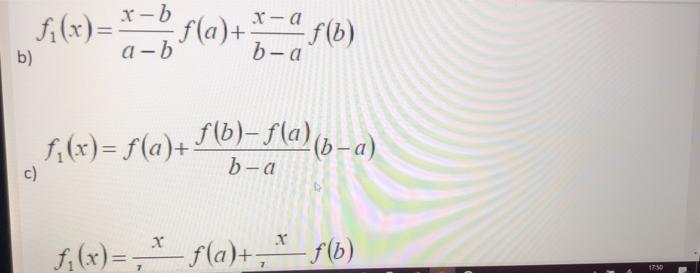 Solved Given The Two Points A F A B 6 The Linea Chegg Com